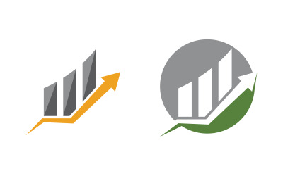 Illustrazione del logo del concetto di finanza aziendale v.49