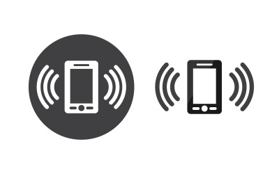 Illustrazione del logo dell&amp;#39;icona del concetto di connessione Internet Wi-Fi v.1