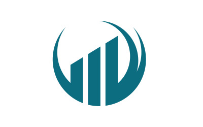 İşletme Finansı konsept logo illüstrasyon tasarımı v.50