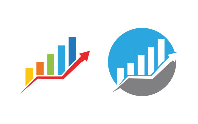 Logo-Illustrationsdesign für das Business Finance-Konzept v.45