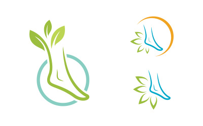 Modello di logo per la cura dei piedi, icona, illustrazione, design v.5