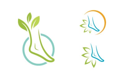 Péče o nohy Logo šablona ikona ilustrace design v.5