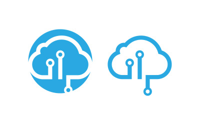 Technology Circuit Modern icon Logo design Template v.24