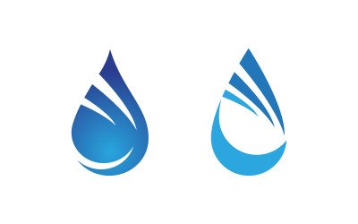 Wassertropfen Sanitär Logo Vorlage Vektor-Illustration v.101
