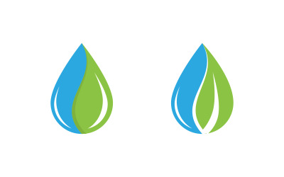 Wassertropfen Sanitär Logo Vorlage Vektor-Illustration v.92
