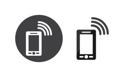 Wifi-Internetverbindungskonzept-Symbol-Logo-Illustrationsdesign v.4