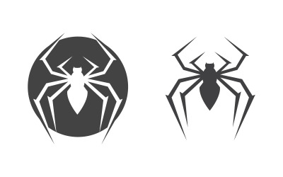Designvorlage für das Spinnensymbol-Logo, Version 2