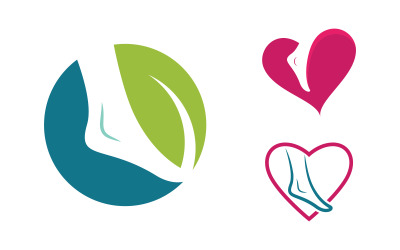 Fußpflege-Logo-Vorlage, Symbol-Illustrationsdesign, v.6