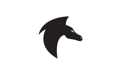 Head Horse starkes Logo-Symbol-Design-Vorlage v.5