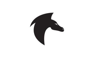 Head Horse strong Logo icon design Template v.5