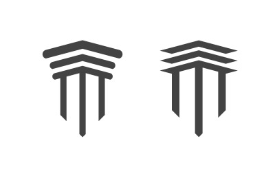Kolumna prawo sprawiedliwość Ikona Ilustracja wektorowa projekt v.19