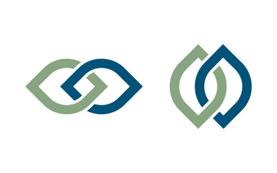 Logo Chain Linked Business ilustracja korporacyjna v.22