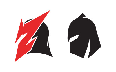 Spartanischer Helm, Vektorsymbol-Illustration, Designvorlage v.17