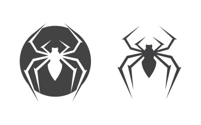 Spider icon Logo illustration design template v.2