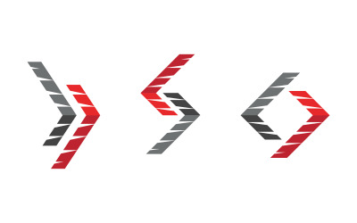 Strzałka biznesowa prędkość wzrostu ikona ilustracja projekt v.27