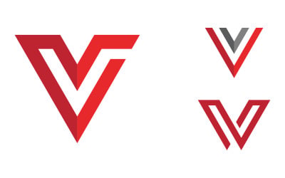 V Logo Letter initial concept vector icon illustration v.12