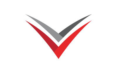 V Logo Litera początkowa koncepcja wektorowa ikona ilustracja v.13
