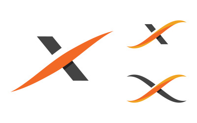 X Buchstabe Branding-Design Logo-Vorlage Symbolillustration v.10
