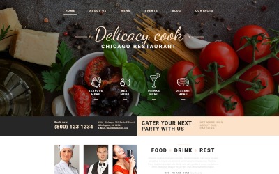 "Fancy Restaurant" thème Joomla adaptatif #51745
