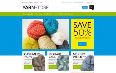 Garn Online Store Magento Thema