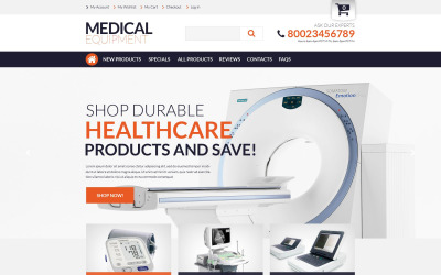 Medical Supplies ZenCart Template ZenCart sablon 51733