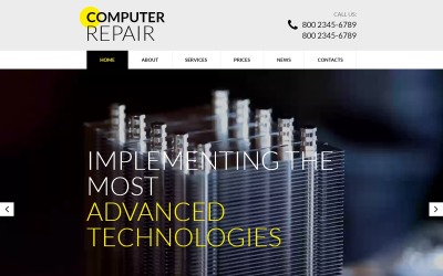 Modèle Web adaptatif pour site de services de réparation d'ordinateurs #51741