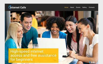WordPress šablona Responzivní internetová kavárna