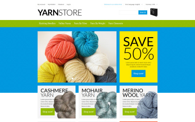 Yarn Online Store Magento Teması
