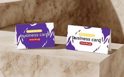 Elegant Business Card Mockup with Lanyard - Professional Business Card Template Mockup High-Quality