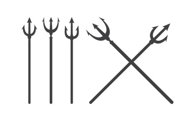 Trident Armor Vector illustration Icon Logo Template design vv.24