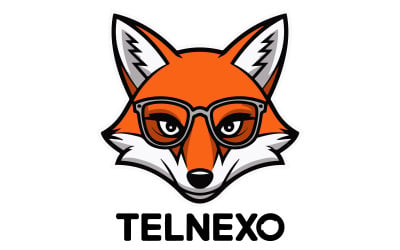An illustration of a fox head