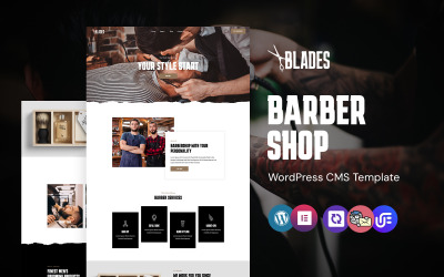 Blades - 美发沙龙和理发店 WordPress Elementor 主题