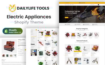 Daily Life Tools – Eszközbolt és Auto Tools Shopify téma