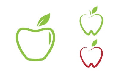 Apple fresh logo vector design icon illustration v.14