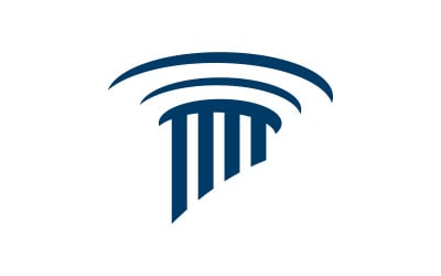 Column justice law Icon Vector illustration design v.20