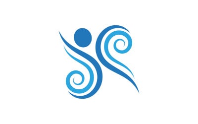 Healthy life Human character logo sign illustration v.250