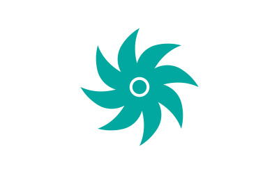 Modello di progettazione dell&amp;#39;icona vettoriale del fiorista di bellezza e natura v.4