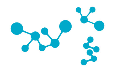 Modello di progettazione vettoriale del logo dell&amp;#39;icona Meta Ball della scienza v.1