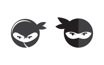 Ninja character vector Logo icon illustration design v.2
