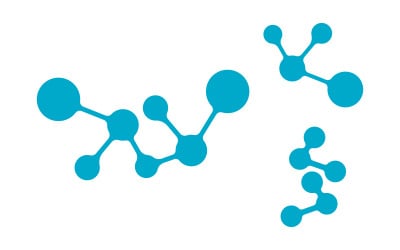 Science Meta Ball icon Logo vector design template v.1