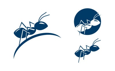 Ant Logo vector icon illustration design template v.1
