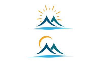 Bergsymbol Logo-Illustrationsdesign-Vorlage v.1