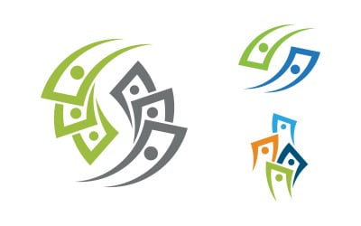 Business Finance concept logo illustration design v.51