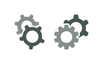 Dişli mühendisi endüstrisi Vektör tasarım illüstrasyonu v.3