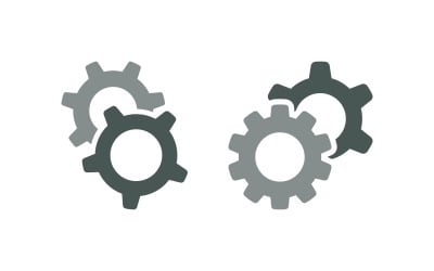 Gear engineer industry Vector design illustration v.3