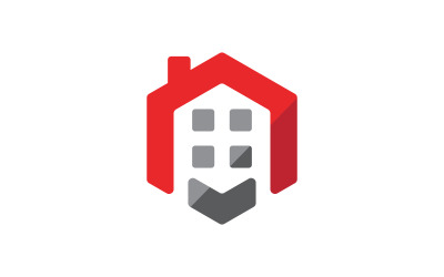 Home industrial Property concept icon logo illustration vv.192