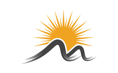 Ikona hory Logo ilustrační design Šablona v.10