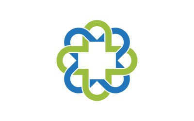 Logo-Vorlage für Gesundheits- und Medizinlabore, Vektorgrafik-Design v.6