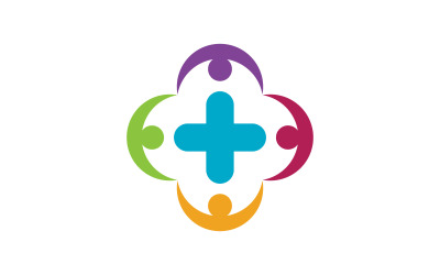 Logo-Vorlage für Gesundheits- und Medizinlabore, Vektorgrafik-Design v.9