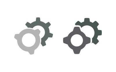 Zahnradingenieurindustrie Vektor-Design-Illustration v.2